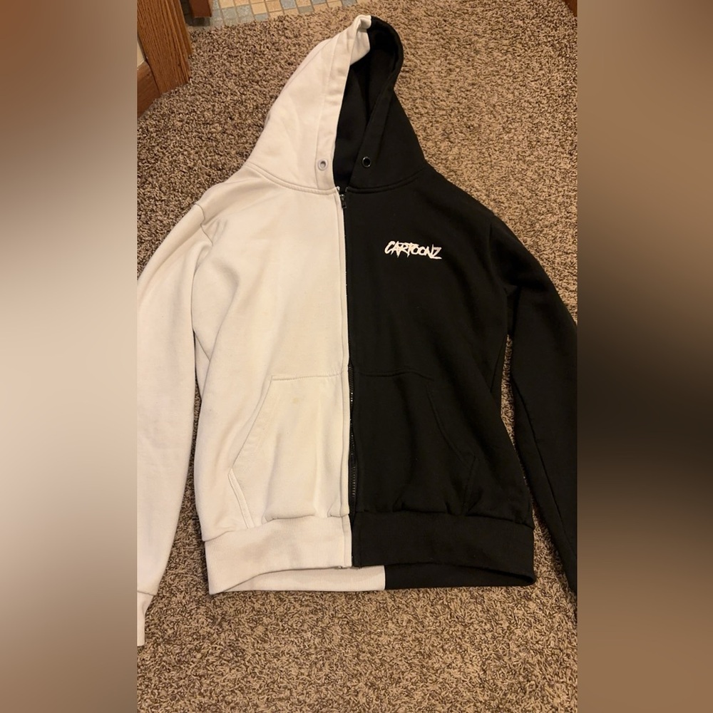 Black and white Cartoonz jacket Men